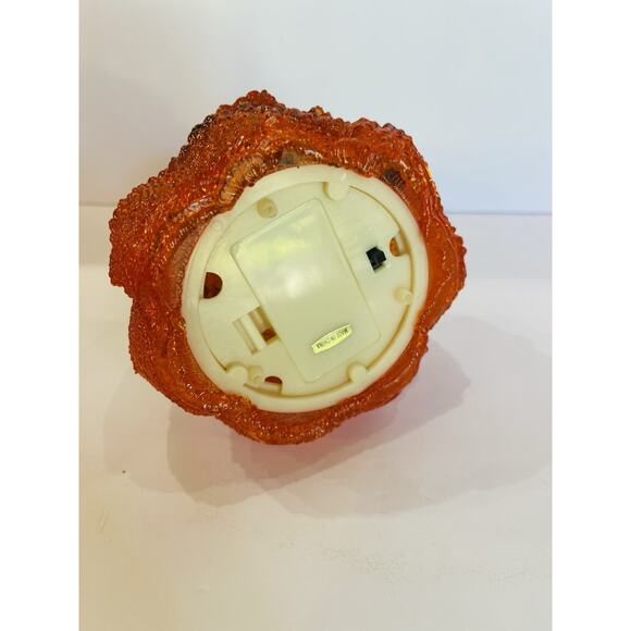Halloween Ghost Pumpkin Light Up Melted Plastic Beads Felt Hat | Vintage | Rare - Picture 7 of 7